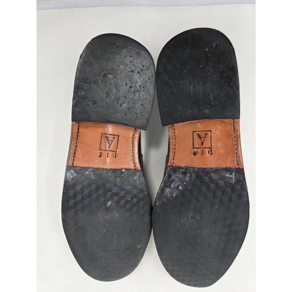 ADELANTE SHOE CO. LUCA PENNY LOAFERS BLUE LEATHER MENS SIZE 11 E WIDE main image 5